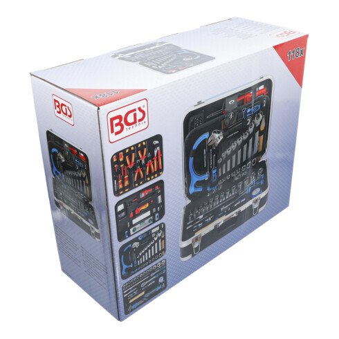 BGS Elektriker-Werkzeugkoffer 15503, 118-tlg.