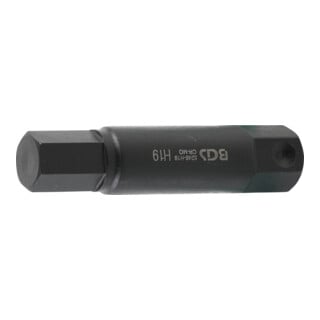 BGS Embout longueur 100 mm 22 mm six pans intérieurs 19 mm