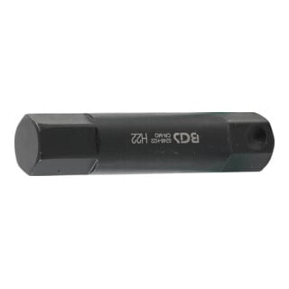 BGS Embout longueur 100 mm 22 mm six pans intérieurs 22 mm