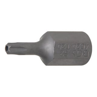 BGS Embout longueur 30 mm 10 mm (3/8") profil T (pour TX) avec perçage T20