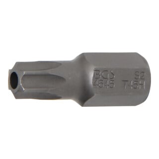 BGS Embout longueur 30 mm 10 mm (3/8") profil T (pour TX) avec perçage T45