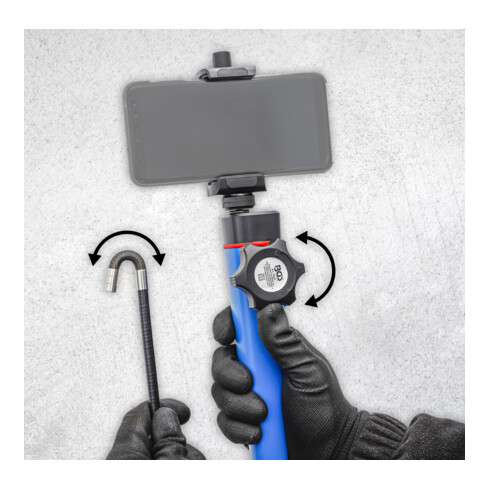 BGS Endoscope couleurs WLAN avec éclairage LED