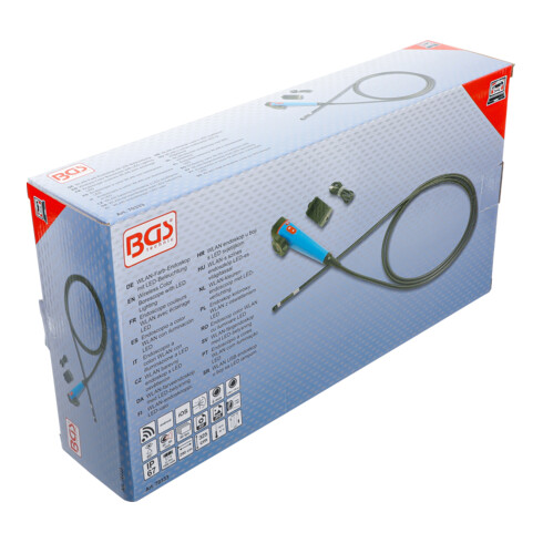 BGS Endoscope couleurs WLAN avec éclairage LED