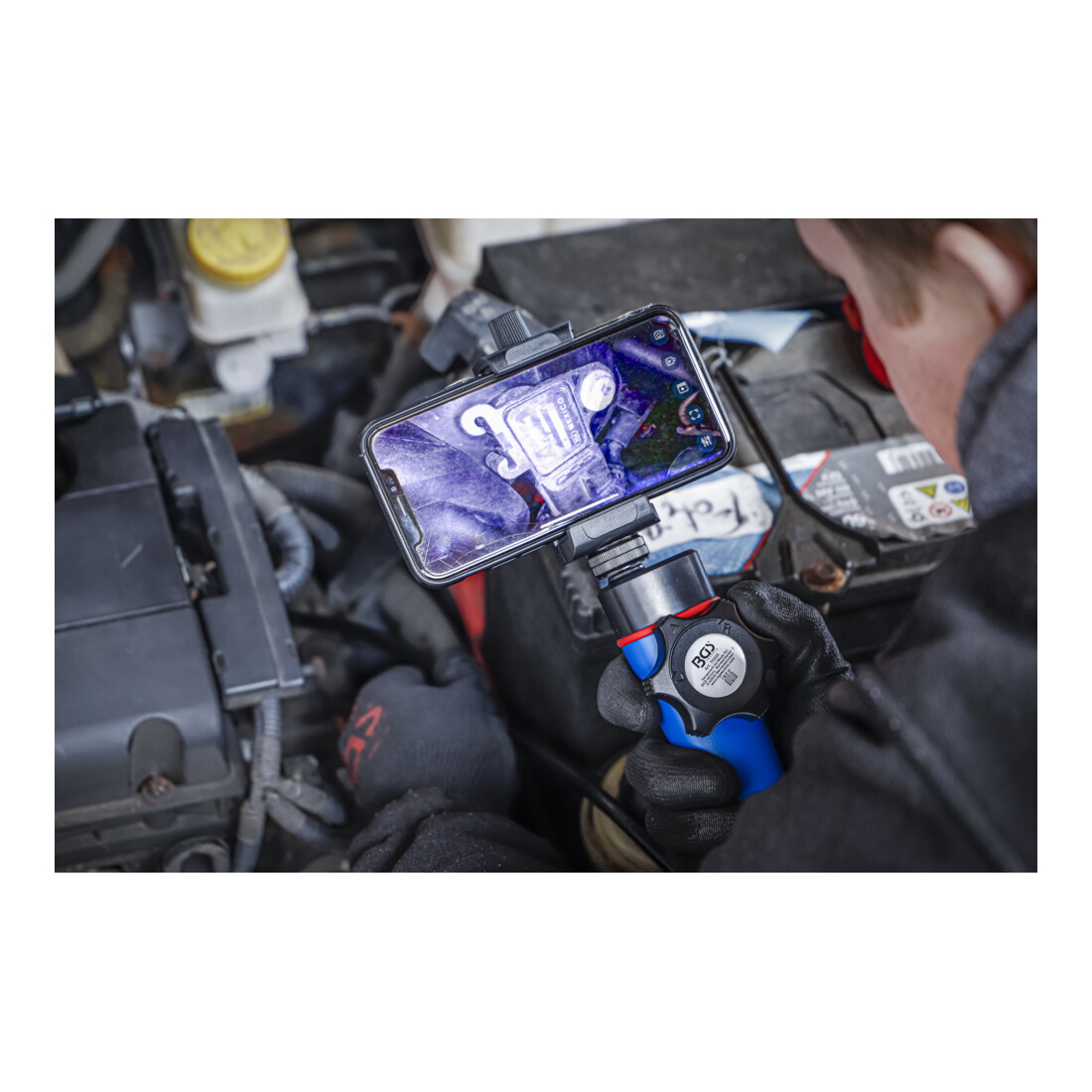 BGS Endoscope couleurs WLAN avec éclairage LED