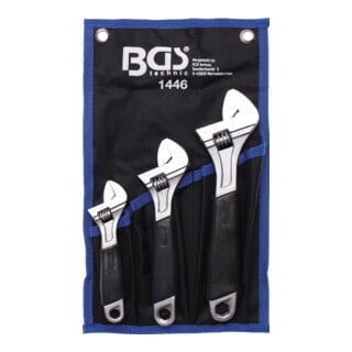 BGS engelse sleutelset met Plastic Soft Grip 3 delig
