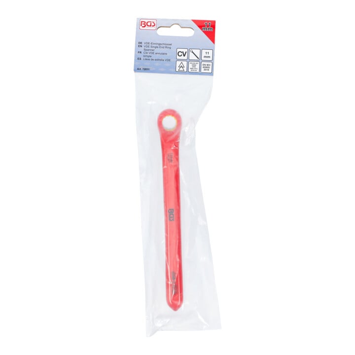 BGS Enkelvoudige VDE-ringsleutel | diep gebogen | 11 mm
