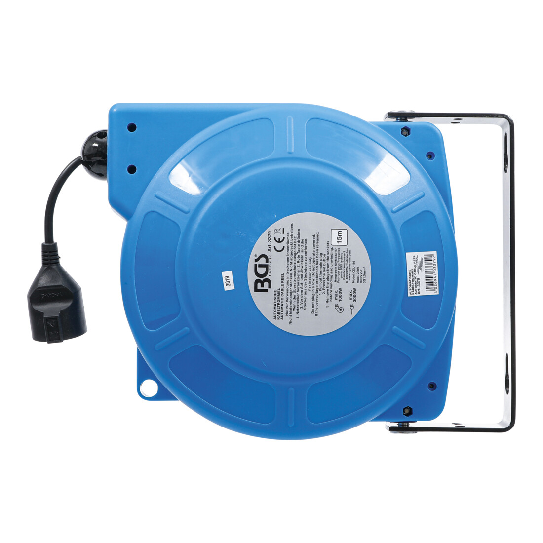 BGS Enrouleur de câble automatique 15 m