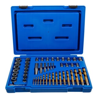 BGS Estrattore per viti e dadi con set di punte sinistre, 2 - 18mm, 49pz.