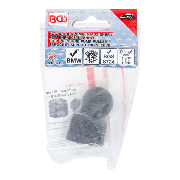 BGS Extracteur de pompe HP/Manchon de support de pignon pour BMW N47/N57