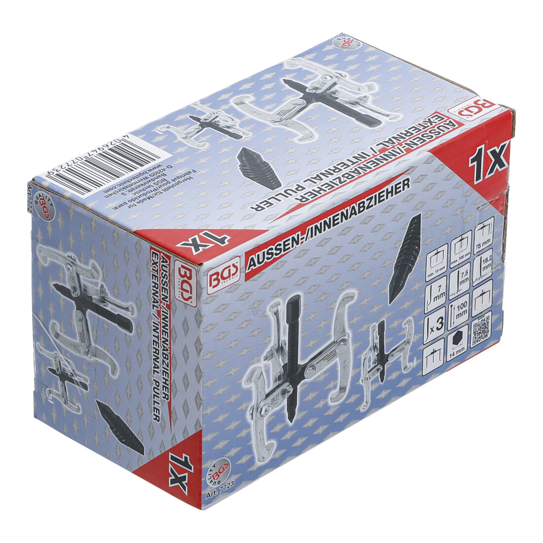 BGS Extracteur interne/externe 3 griffes 15 - 100 mm