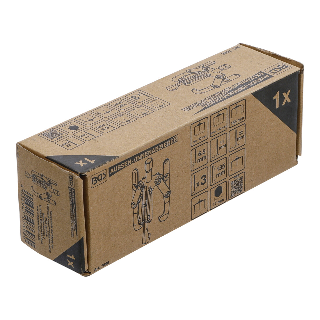 BGS Extracteur interne/externe 3 griffes 30 - 150 mm