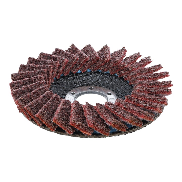 BGS Fächer-Schleif-Scheibe, Vlies, Ø 115 mm, Körnung 120