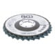 BGS Fächer-Schleif-Scheibe, Vlies, Ø 115 mm, Körnung 240-4