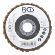 BGS Fächer-Schleif-Scheibe, Vlies, Ø 115 mm, Körnung 80-5