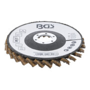 BGS Fächer-Schleif-Scheibe, Vlies, Ø 125 mm, Körnung 80-4