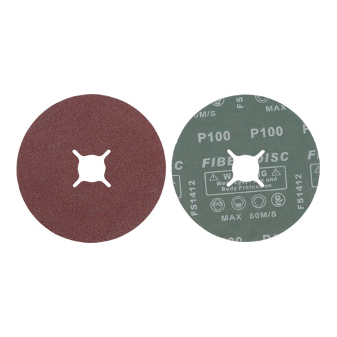 BGS Fiber-Schleifscheiben-Satz 125 mm
