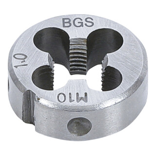 BGS Filiera per filettatura M10x1,0x25mm
