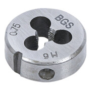 BGS Filiera per filettatura M6x0,75x25mm