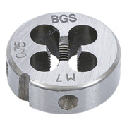 BGS Filiera per filettatura M7x0,75x25mm