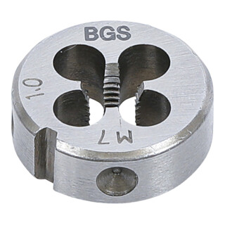 BGS Filiera per filettatura M7x1,0x25mm