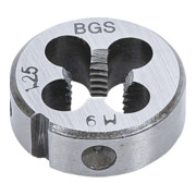 BGS Filiera per filettatura M9x1,25x25mm