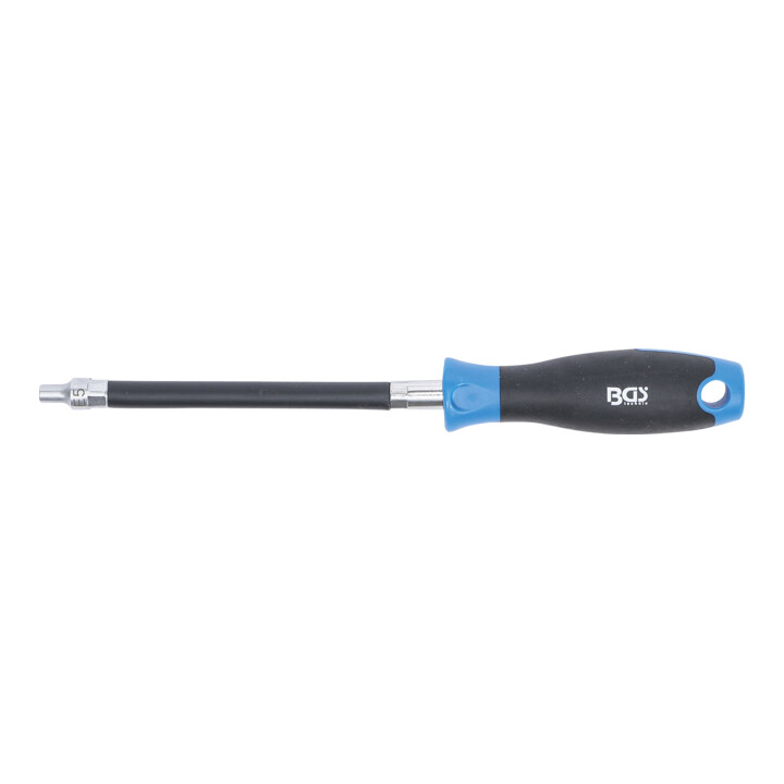 BGS Flexibele schroevendraaier met rond handvat | E-profiel E 5 | bladlengte 150 mm