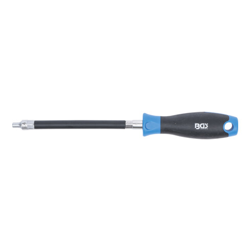 BGS Flexibler Schraubendreher mit Rundgriff 70020, E-Profil E 4, Klingenlänge 150 mm