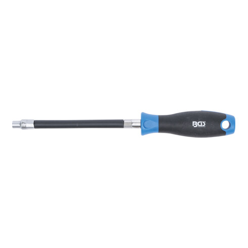 BGS Flexibler Schraubendreher mit Rundgriff 70023, E-Profil E 7, Klingenlänge 150 mm