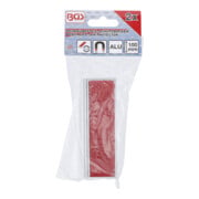 BGS Ganasce di protezione per morsa, in alluminio, l=100mm, 2pz., con supporto in plastica (rosso)-4
