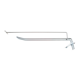 BGS Gancio doppio, 300 x 4,8 mm, con supporto e pin trasversale