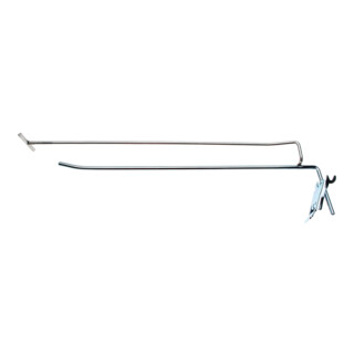 BGS Gancio singolo con supporto e pin trasversale, 300 x 4,8 mm