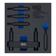 BGS Garniture pour servante d'atelier 1/6 : clé pour écrous frontaux pour essieux arrière de poids lourds-1