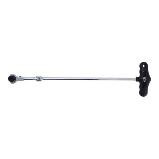 BGS Gelede ratel met T-greep, kan onder een hoek worden gezet Uitgangsvierkant 6,3 mm (1/4")