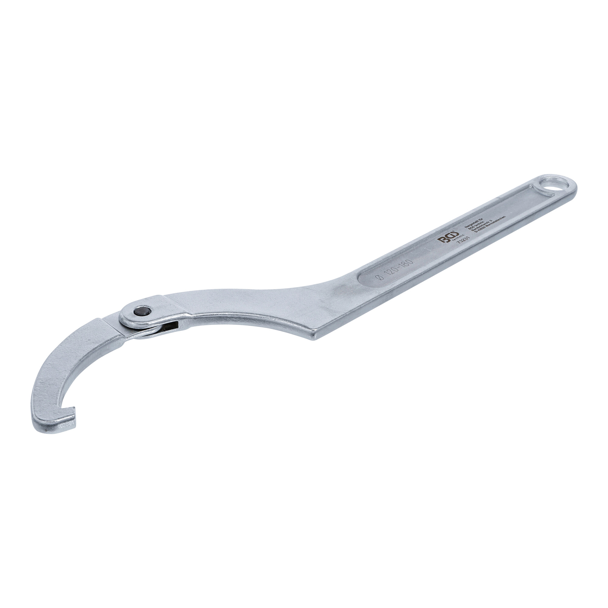 BGS Gelenk-Hakenschlüssel mit Nase, 120 - 180 mm ; BGS technic