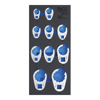 BGS Gereedschapmodule 1/3: Kraaienpootsleutelset | 10 mm (3/8") / 12,5 mm (1/2") / 20 mm (3/4") | 10-dlg.