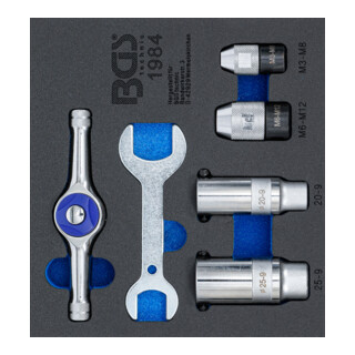 BGS Gereedschapmodule 1/6: Spangereedschapset voor tap | 6-dlg.