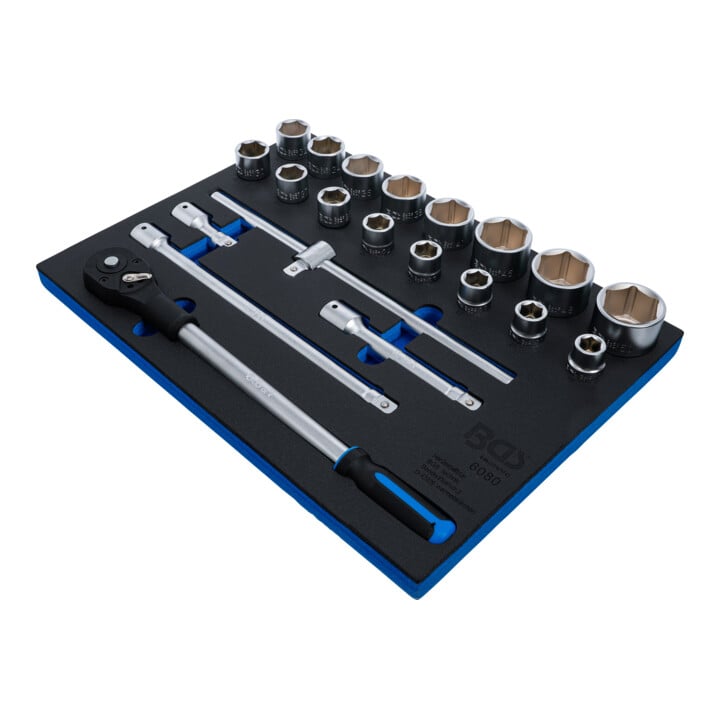 BGS Gereedschapswagenmodule 3/3: dopsleutelset | 20 mm (3/4") | 21-dlg.