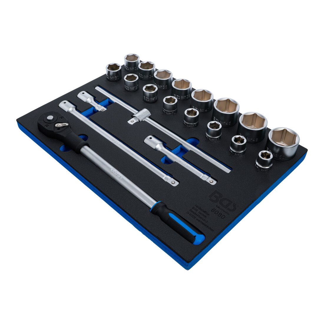 BGS Gereedschapswagenmodule 3/3: dopsleutelset | 20 mm (3/4") | 21-dlg.