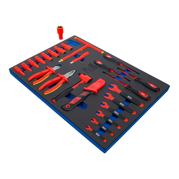BGS Gereedschapswagenmodule 3/3: VDE-dopsleutelset | 10 mm (3/8") 26-dlg.