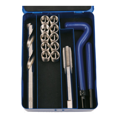 BGS Gewinde-Reparatursatz in Metall-Kassette, 14-teilig