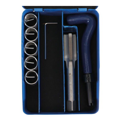 BGS Gewinde-Reparatursatz in Metall-Kassette, 7-teilig