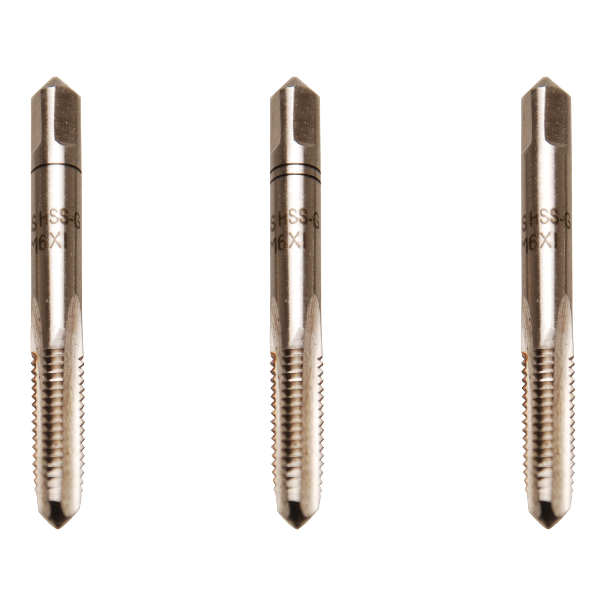 BGS Gewindebohrer-Satz Vor-, Mittel- und Fertigschneider M6 x 1,0, 3-tlg. ; BGS technic