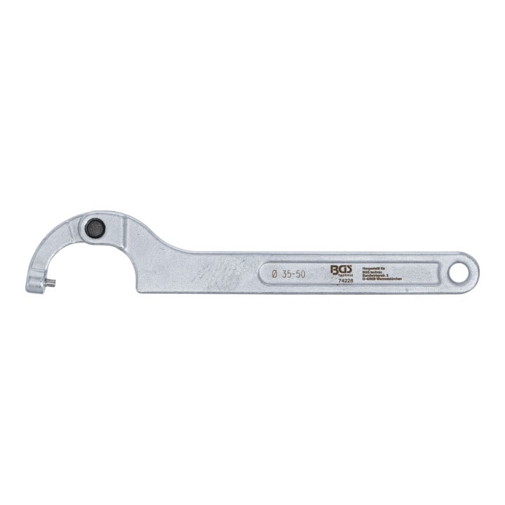 BGS Gewrichts-haakmoersleutel met pen, 35 - 50 mm