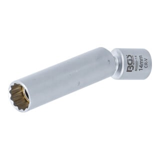 BGS Glüh- und Zündkerzen-Gelenk-Einsatz, Antrieb Innenvierkant 10 mm (3/8"), SW 14 mm
