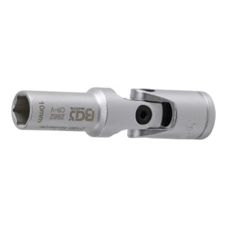 BGS Glühkerzen-Gelenk-Einsatz Sechskant Antrieb Innenvierkant 10 mm (3/8 Zoll) SW 10 mm