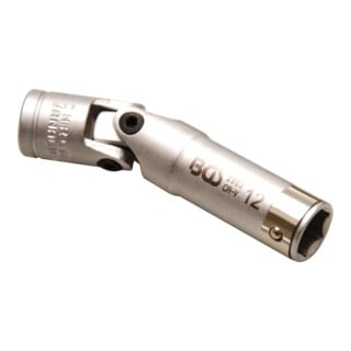 BGS Glühkerzen-Gelenk-Einsatz Sechskant Antrieb Innenvierkant 10 mm (3/8 Zoll) SW 12 mm