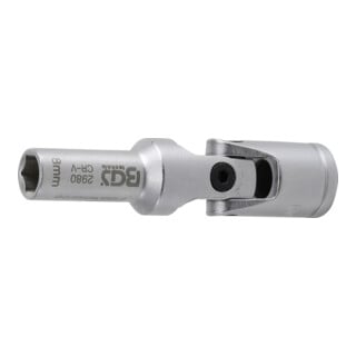 BGS Glühkerzen-Gelenk-Einsatz Sechskant Antrieb Innenvierkant 10 mm (3/8 Zoll) SW 8 mm