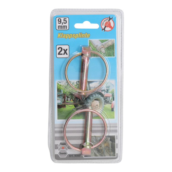 BGS Goupille à clip Ø boulon 9,5 mm 2 pièces
