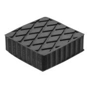 BGS Gummiauflage 7037, für Hebebühnen, 116,5 x 116,5 x 36,5 mm