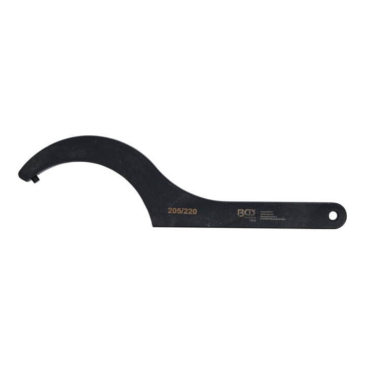 BGS Haakmoersleutel met pen, 205 - 220 mm